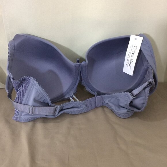 NEW Curve Muse Bra Underwire Padded Blue/Lilac NWT Lace Size 38B - Picture 5 of 5